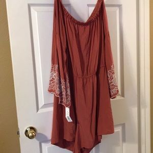Spring off the shoulder romper